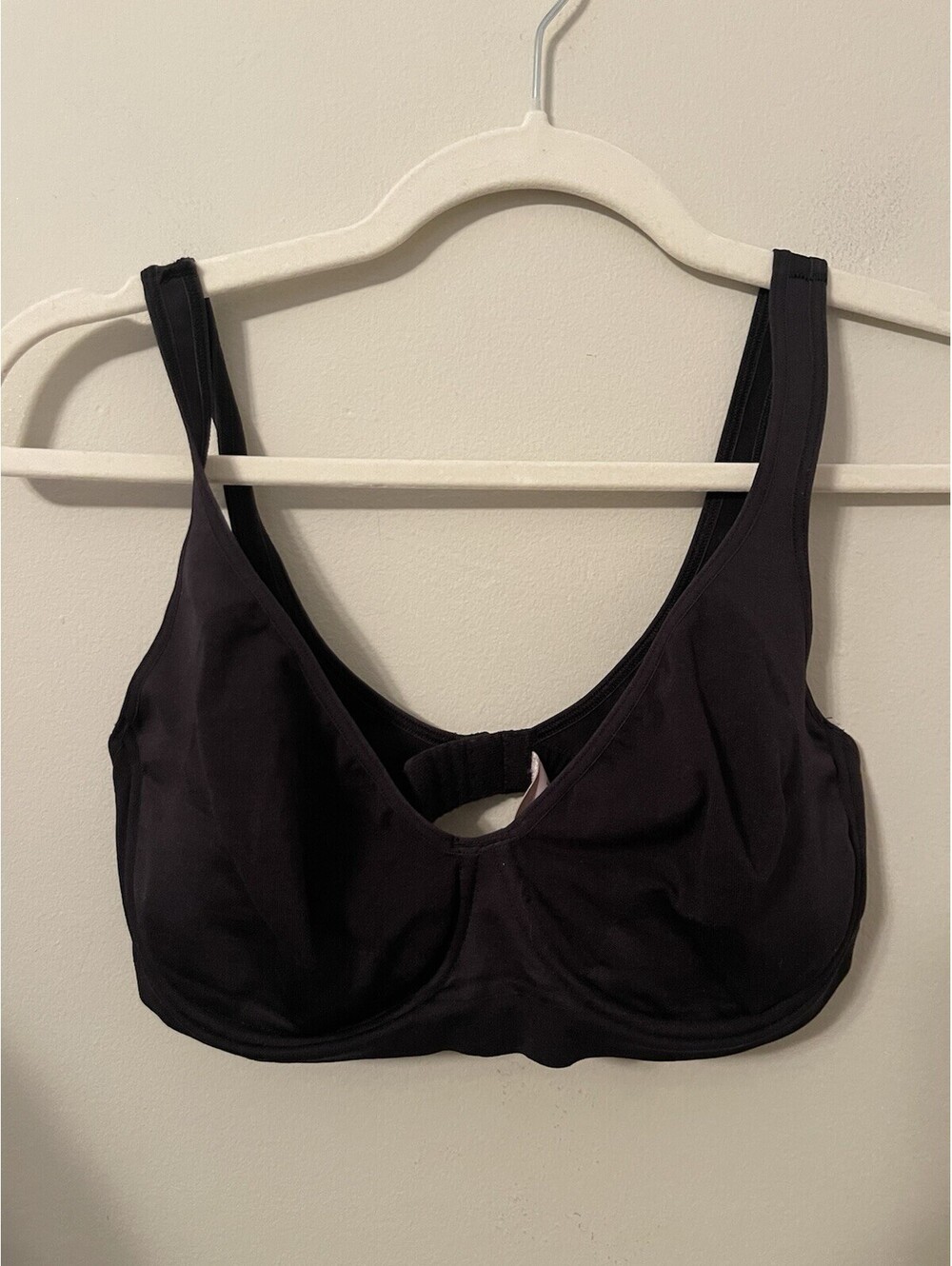 NWT Vintage Victoria's Secret Unlined Underwire Bra Stretch Black Size 36C